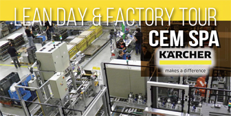 lean day and factory tour in CEM spa - gruppo Kärcher